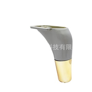 YIJUN L-Shaped Plastic Furniture Legs Gray <b>Gold</b> Coated Modern Minimalist <b>Sofa</b> Bed Cabinet Leg Easy Installation - Product Image 1