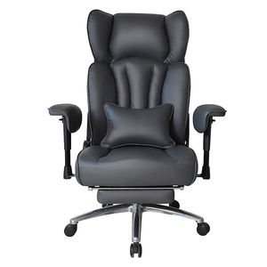 Neuer großer und hoher ergonomischer 180-Grad-Liegestuhl aus Leder mit hoher Rückenlehne und verstellbarer Armlehne - Product Image 2