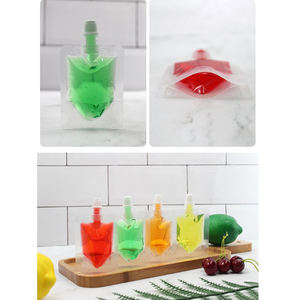 Pochette liquide transparente personnalisée avec bec verseur, sachet debout pour boissons, emballage plastique avec bec verseur - Product Image 4