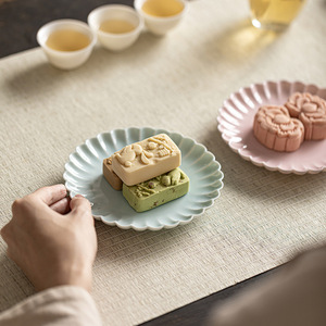 Chinese Ceramic Serving <b>Tray</b> Porcelain Solid Pattern <b>Tea</b> <b>Tray</b> Fruit Platter Teapot Holder Residential Use - Product Image 3