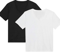 T-shirt pour femme en coton pur, coupe classique, manches courtes, décontracté, respirant, léger, idéal pour l'été, personnalisable