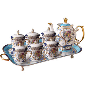t Luxury British High-end Complete <b>Set</b> of <b>Tea</b> <b>Sets</b>, Household Cold Water Teapot Ceramic <b>Set</b> for Gift Party - Product Image 5