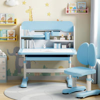 Ensemble de table et de chaises d'étude pour enfants en métal moderne multifonctionnel pour chambre à coucher et salon, bureau d'apprentissage pour enfants