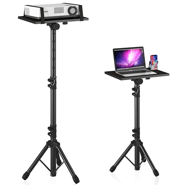 Projector Tray Stand Floor to Wall Desktop Shelf Laptop Stand Lift Telescopic Rod Live Broadcast Tripod Camera Projector Holder