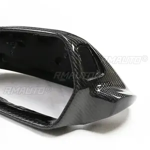 Cubiertas de Espejos Retrovisores Laterales de Fibra de Carbono Real para Audi A6 C7 S6 RS6 2012-2018 - Product Image 5