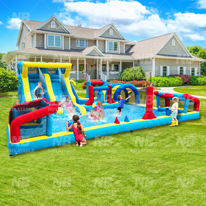 <strong>Inflatable</strong> Adult Bounce House Bouncy <strong>Castle</strong> <strong>Inflatable</strong> <strong>Jumping</strong> <strong>Castle</strong> Bounce <strong>Bouncer</strong> <strong>with</strong> <strong>Slide</strong> - Product Image 3