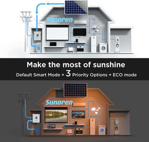 Sunoren 380V 6KWハイブリッド鉛蓄電池ソーラーパネルシステム住宅用ソーラーシステム価格表ソーラーエネルギーシステム - Product Image 3