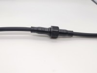 Harga kompetitif IP65 perlindungan tahan air 2pin steker laki-laki perempuan dengan 2*1,5 mm2 kabel karet untuk lampu LED