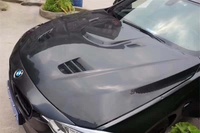 Accessoires de modification automobile : Capot avant en fibre de carbone style M4 pour BMW Série 3/4 F30 F32 F33 F35 F36 - Noir, fixation par boulons