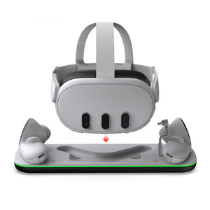 حامل شحن VR من النوع C لسماعة رأس Meta Quest 3 ووحدات تحكم للشحن المتزامن - Product Image 6
