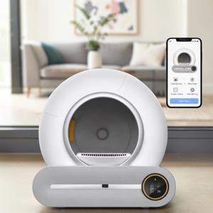 Bac à litière intelligent pour chats de 65 L, logo personnalisé acceptable, surveillance à distance par application, contrôle des odeurs scellé - Product Image 1