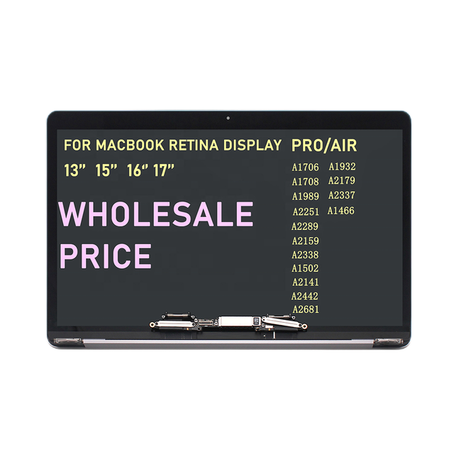 All Models Complete LCD for Macbook Retina A1502 A1466 A1398 A1708 A2337 A2159 A2681 13.3 15.4 16" Display Assembly with Cover