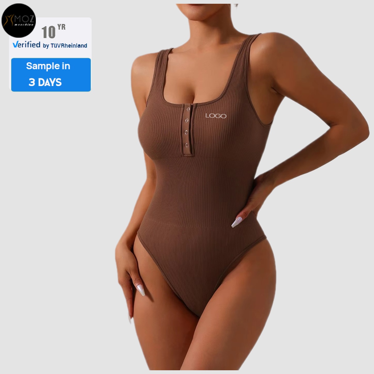 Women's Yoga Bodysuit Spandex/Nylon Naked Feel Open Back Peach Shaping Workout Four-Way Stretch Quick-Dry for High Intensity