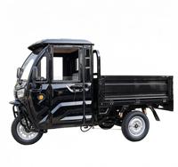 Tricycle électrique fermé certifié CEE 72V 1800W, 2 places, 45 km/h, charge lourde, 3 roues, batterie au lithium