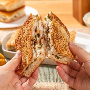 Pan de Sésamo con Cebolletas de Shanghái, Masa Madura Congelada, Listo para Venta al por Menor, Paquete a Granel, Dim Sum Tradicional - Product Image 5