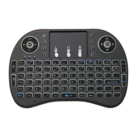 Keyboard Mini Nirkabel 2.4G RGB Backlit I8 Air Mouse untuk Smart TV Box