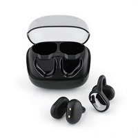 Earphone Bluetooth Open Ear dengan Pengait Telinga, Headphone Nirkabel, Indikator Baterai LED untuk Gaming dan Olahraga
