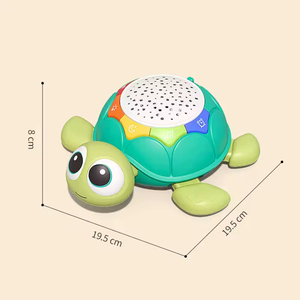 Giocattolo Elettrico a Forma di Tartaruga per l'Apprendimento dei Bambini con Testa Oscillante, Proiezione Luminosa, Musica e Telecomando - Product Image 4