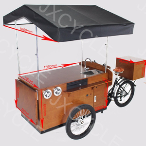 Carrello da caffè mobile per <span class=keywords><strong>bici</strong></span> da caffè classico approvato CE a <span class=keywords><strong>tre</strong></span> <span class=keywords><strong>ruote</strong></span> per affari di strada - Product Image 2