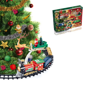 2024 árbol <span class=keywords><strong>de</strong></span> Navidad <span class=keywords><strong>tren</strong></span> ferroviario con música eléctrica decoraciones navideñas, juguetes tragamonedas <span class=keywords><strong>de</strong></span> Navidad HN967623 - Product Image 1
