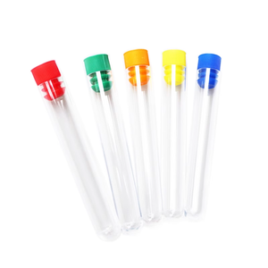 Tube à essai en plastique PP PS, petit tube à essai transparent avec <span class=keywords><strong>bouchon</strong></span> - Product Image 6