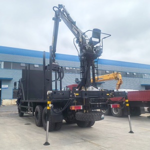 Camión <span class=keywords><strong>Grúa</strong></span> Forestal Todoterreno HOWO 6WD de Alta Calidad, 3 Toneladas, <span class=keywords><strong>con</strong></span> Pluma Articulada Hidráulica, Bomba de Motor, Caja de Cambios, Motorreductor Huade y Rodamientos - Product Image 4