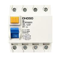 32A CHOSO RCBO RCCB COID-63/32A 2P Haushalts-Fehlerstromschutzschalter Verteilerdose PA66 Material 240V 4,5kA Abschaltleistung LSIG