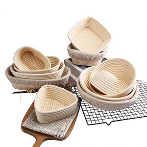 Juego de Cestas Ovaladas Premium de Ratán para Fermentación de Pan, para Panadería con Levadura Natural, Ecológico, Proveedor OEM - Product Image 1