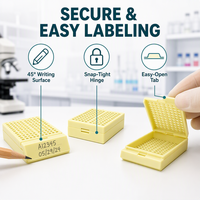 Cassette d'incrustation pour biopsie tissulaire jetable en plastique pour usage en laboratoire, pour la pathologie