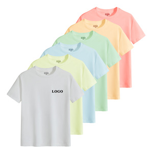 T-shirt d'été à col rond pour hommes en coton 250 grammes léger, respirant, imprimé, logo, cadeau promotionnel, chemises de travail OEM, vente en gros sur mesure - Product Image 1