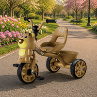 Tricycle en métal pour bébé, vélo à 3 roues avec lumières et musique, voitures à pédales en plastique, 2-7 ans, emballage en boîte couleur, modèle 506 avec CE EN71