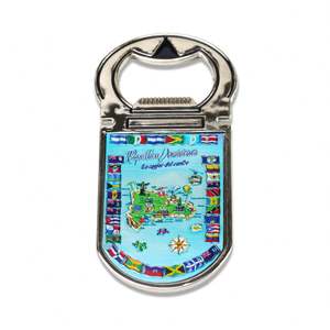 Abridor de Botellas Magnético Personalizado para Boda, Abridor de Botellas de Metal Magnético con Forma de Tapa de Cerveza de Plástico Blanco, Imán para Refrigerador - Product Image 6