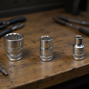 Fervi Polygonal <b>Socket</b> Wrench Normal Series 12mm 10mm <b>8mm</b> Chrome Vanadium Steel - Product Image 3