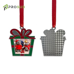 Adornos Sublimables al por Mayor Prosub, Piezas en Blanco de Aleación de Zinc para Colgar en el Árbol de Navidad, Decoración DIY con Transferencia de Calor, Colgantes Navideños - Product Image 4