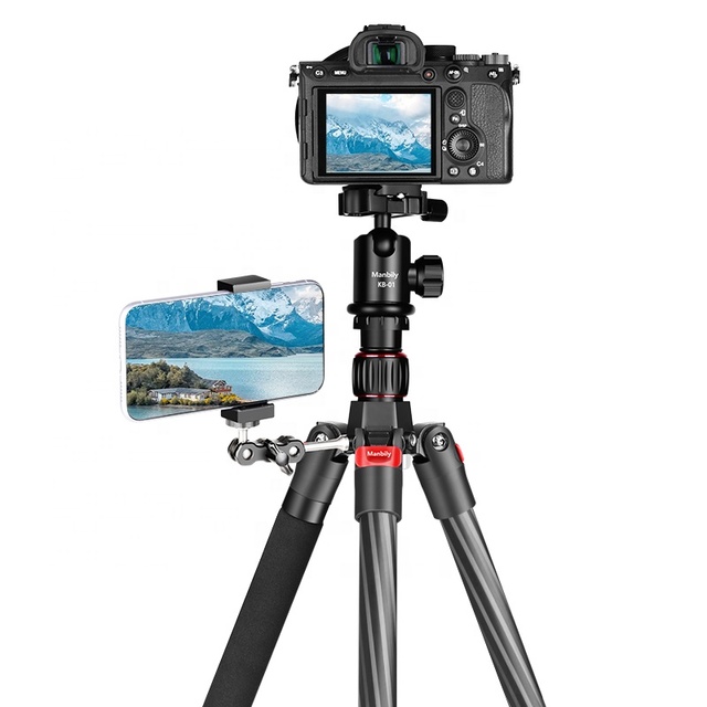 Heavy Duty yet Lightweight Carbon Fiber Tripod with Multi-Angle Center Column for Photographers and Videographers