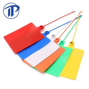Sceau en plastique pour bagages d'avion PN-PS2114, avec numéro de série imprimé sur mesure, sangle de maintien à tirette et verrou. - Product Image 2