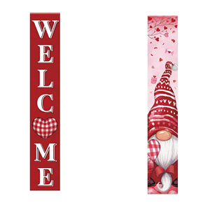 Valentine's Day Polyester Door Curtain 30*180cm Festive <b>Banners</b> for Home Decor - Product Image 1