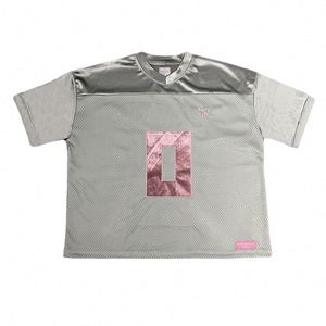 Maillot de football léger personnalisé pour homme, en maille respirante, imprimé par transfert thermique, à manches courtes, en tissu satiné soyeux - Product Image 2