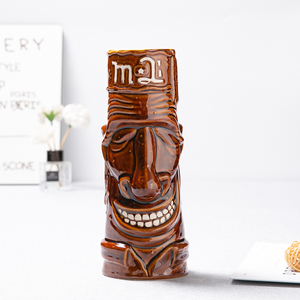 Custom <strong>Easter</strong> Land Themed Classic Barware Porcelain 3D Tiki <strong>Mugs</strong> Cocktail Cup Ceramic Moai Face Tiki <strong>Mug</strong> Ceramic Beer <strong>Mug</strong> - Product Image 3