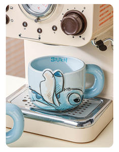 Embossed <strong>Mug</strong> High Style Cartoon Household Birthday Gift for Milk and Coffee - Product Image 5