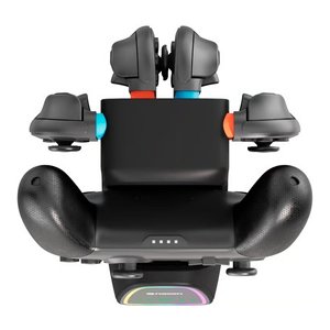 Caricabatterie per Nintendo <b>SWITCH</b> 2 Charger QuadPro + RGB Black SWITCHNEWCHARGERPRO - Product Image 4