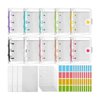 Custom Clear Soft PVC 3-Ring Binder Notebook Transparenter Mini Organizer mit Spiral Style A6 Budget Planner Umschlag