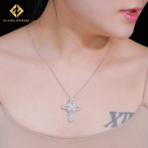 Collar con Dijes de Moissanita para Mujer, Joyería de Plata de Ley 925 con Certificado GRA, Novedades - Product Image 2