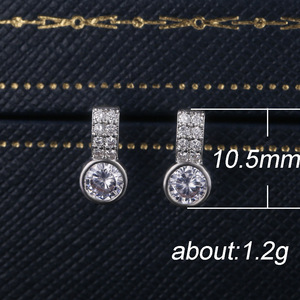 Orecchini Scintillanti a Doppia Fila per Donne, Gioielli Eleganti e alla Moda - Product Image 5