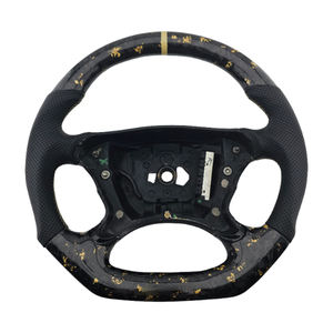 Produits personnalisés en fibre de carbone forgée et cuir perforé pour volant de voiture Mercedes Benz W211 W209 W219 W230 - Product Image 1