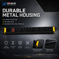 PDU de montage en rack standard UE, 6 prises multifonctions, Allemagne, certifié CE IEC C20, unité de distribution d'alimentation pour rack de serveur