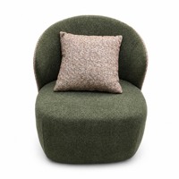 Fauteuil d'appoint capitonné à dossier ailé, structure métallique moderne et luxueuse, le plus vendu, avec garantie de 2 ans, pour salon, maison, hôtel, salle de séjour