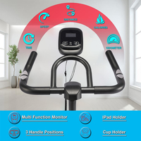 Vélo de spinning professionnel pour centre de fitness avec guidon réglable en hauteur, pédalage silencieux et coussin confortable