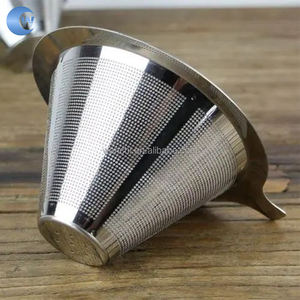 Filtro De Café Gotejamento De Aço Inoxidável Portátil Suporte De Chá De Café Funil Reutilizável Despeje Sobre Gotejador De Café - Product Image 6