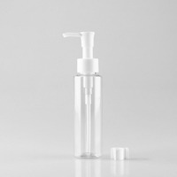 100ml Rond PET En Plastique Lotion Pompe Bouteille Vide Cosmétique Emballage pour Cheveux Huile Corps Huile pour Shampooing Soins de La Peau Sérum quantité minimale de commande 100pcs
